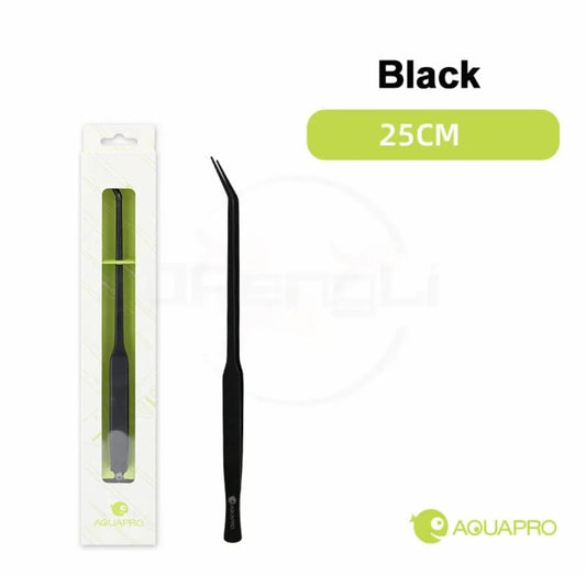 ✂️ פינצטה שחורה מקצועית לצמחייה – 25 ס"מ ✂️